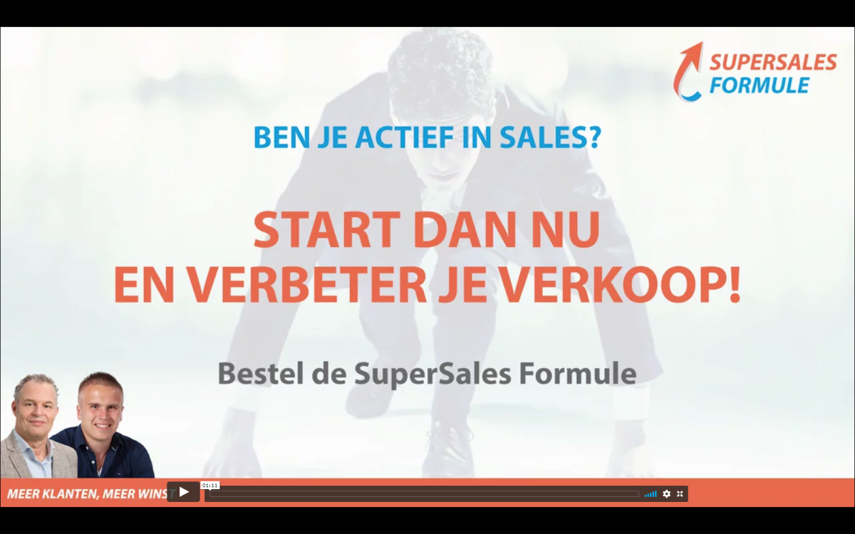 Bekijk de trailer op https://www.verkooptrainingonline.nl